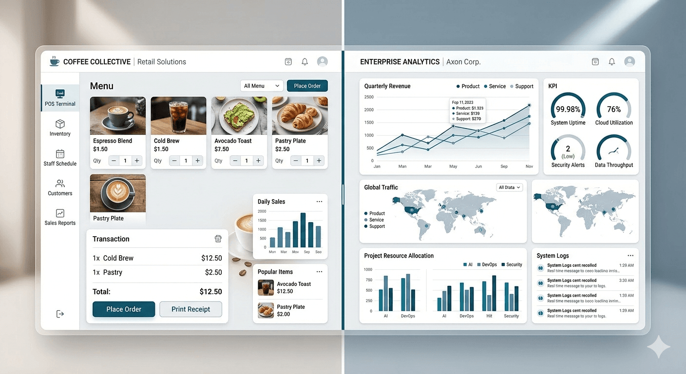 Business Solutions Analytics Dashboard for Local Services and Consumer Brands